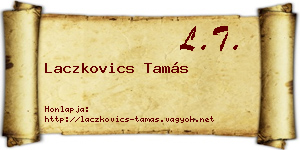 Laczkovics Tamás névjegykártya